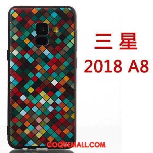 Étui Samsung Galaxy A8 2018 Personnalité Créatif Étoile, Coque Samsung Galaxy A8 2018 Protection Téléphone Portable