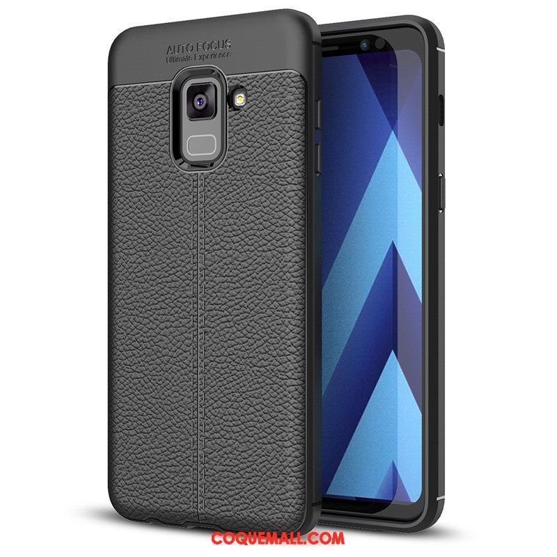 Étui Samsung Galaxy A8 2018 Rouge Coque En Silicone Téléphone Portable, Coque Samsung Galaxy A8 2018 Tout Compris Protection