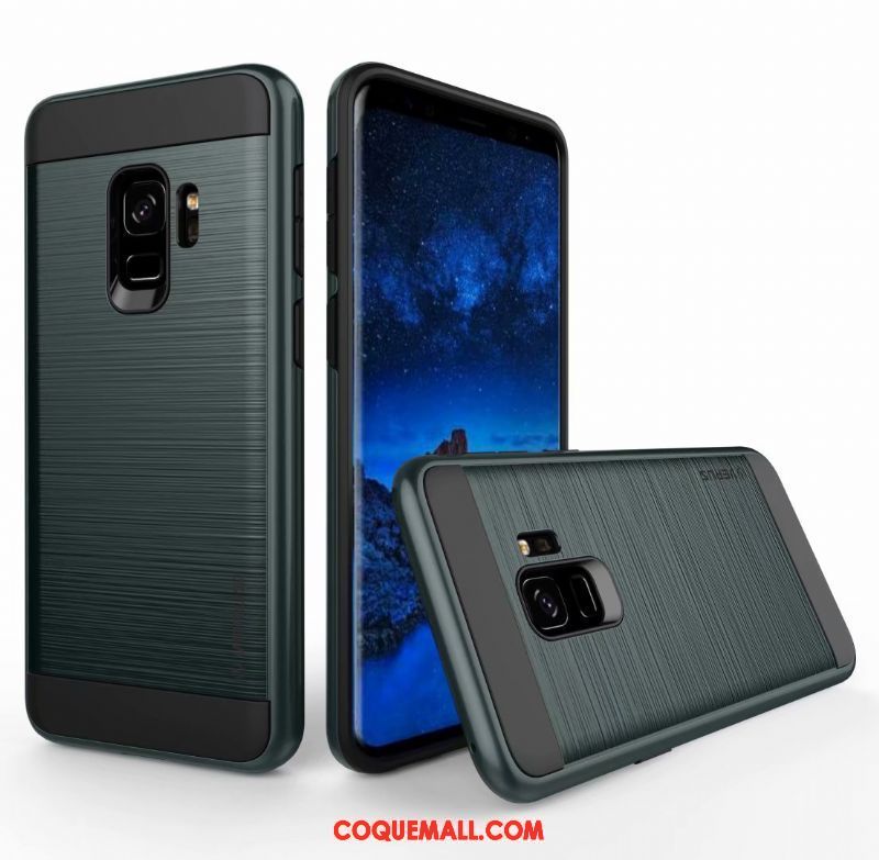 Étui Samsung Galaxy A8 2018 Soie Étoile Vert, Coque Samsung Galaxy A8 2018 Incassable Protection