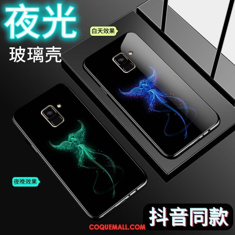 Étui Samsung Galaxy A8 2018 Tout Compris Lumineuses Marque De Tendance, Coque Samsung Galaxy A8 2018 Téléphone Portable Incassable