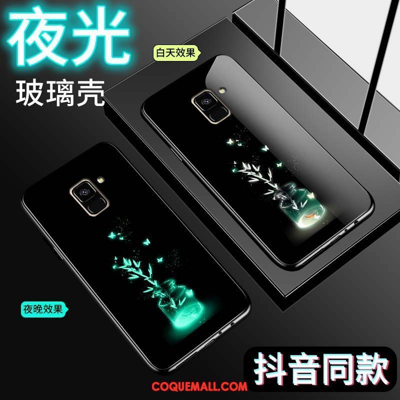 Étui Samsung Galaxy A8 2018 Tout Compris Lumineuses Marque De Tendance, Coque Samsung Galaxy A8 2018 Téléphone Portable Incassable