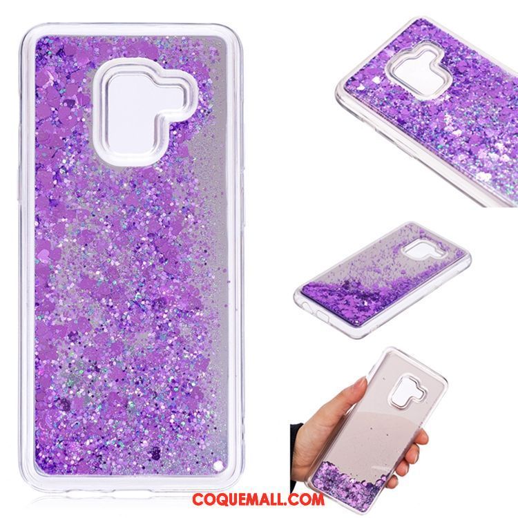 Étui Samsung Galaxy A8 2018 Tout Compris Quicksand Étoile, Coque Samsung Galaxy A8 2018 Protection Incassable