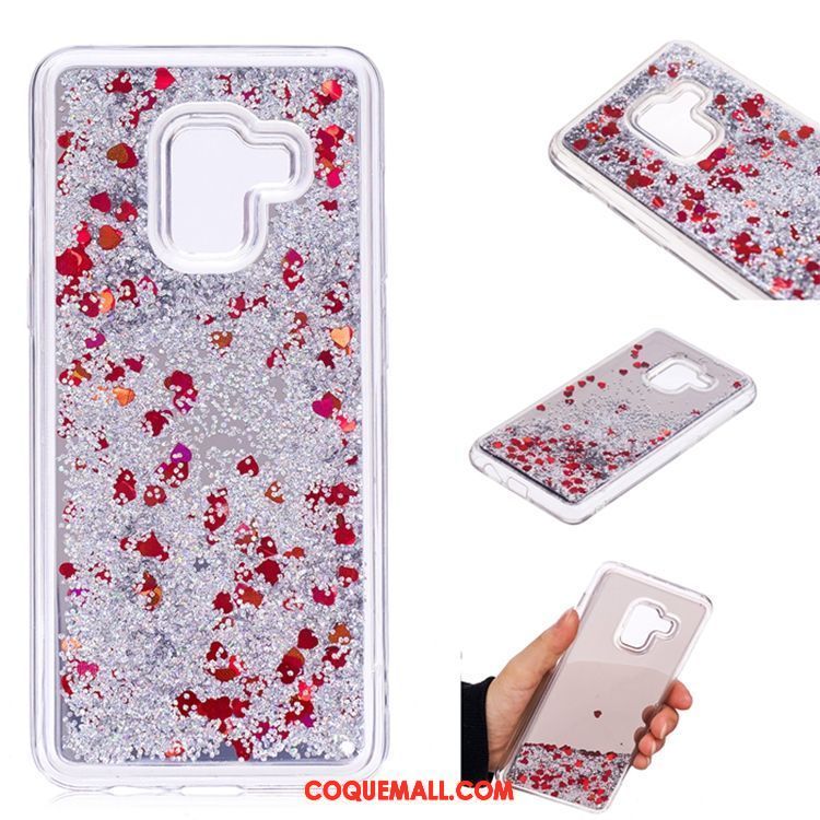 Étui Samsung Galaxy A8 2018 Tout Compris Quicksand Étoile, Coque Samsung Galaxy A8 2018 Protection Incassable