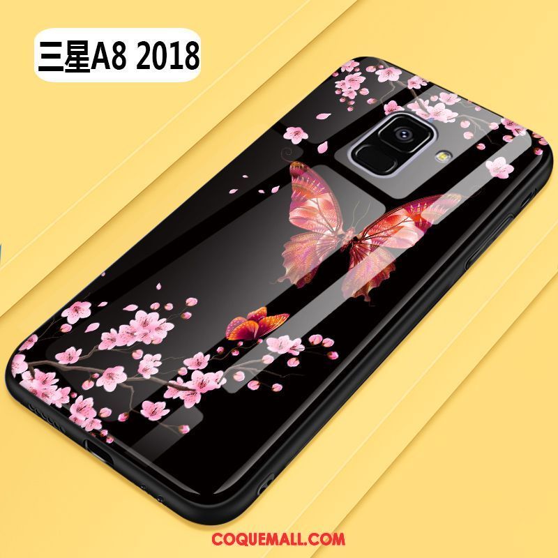 Étui Samsung Galaxy A8 2018 Tout Compris Violet Créatif, Coque Samsung Galaxy A8 2018 Mode Original