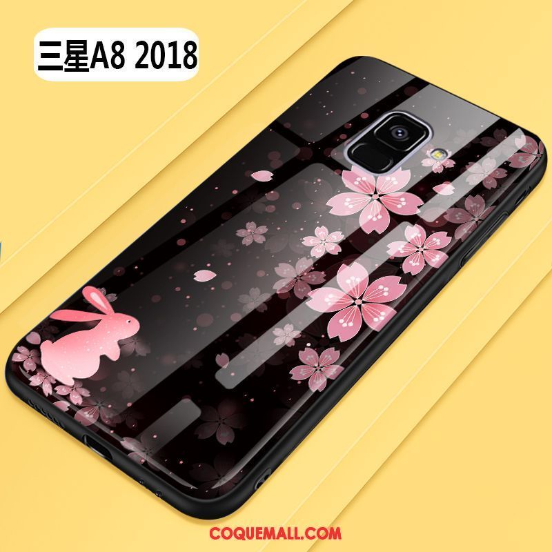 Étui Samsung Galaxy A8 2018 Tout Compris Violet Créatif, Coque Samsung Galaxy A8 2018 Mode Original