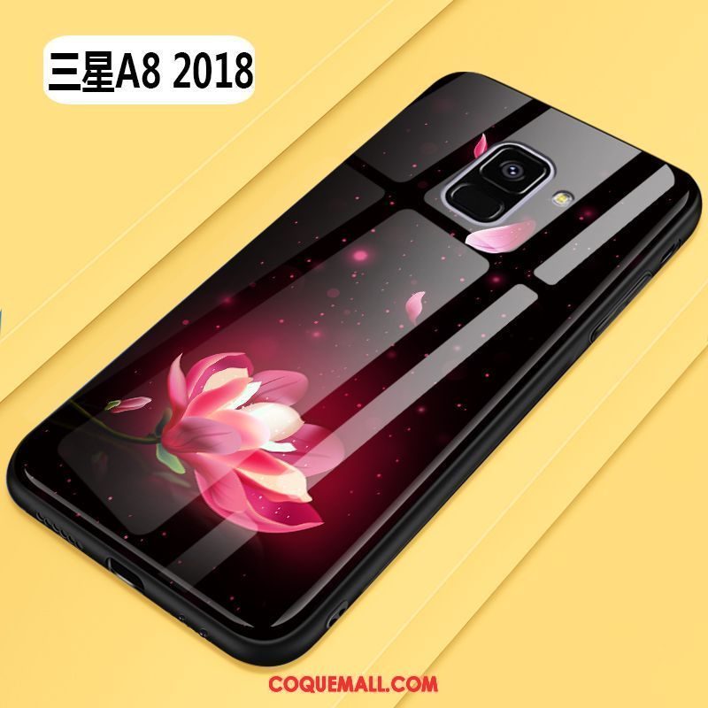 Étui Samsung Galaxy A8 2018 Tout Compris Violet Créatif, Coque Samsung Galaxy A8 2018 Mode Original