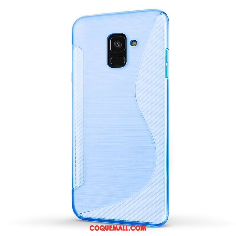 Étui Samsung Galaxy A8 2018 Téléphone Portable Étoile Violet, Coque Samsung Galaxy A8 2018 Fluide Doux Protection