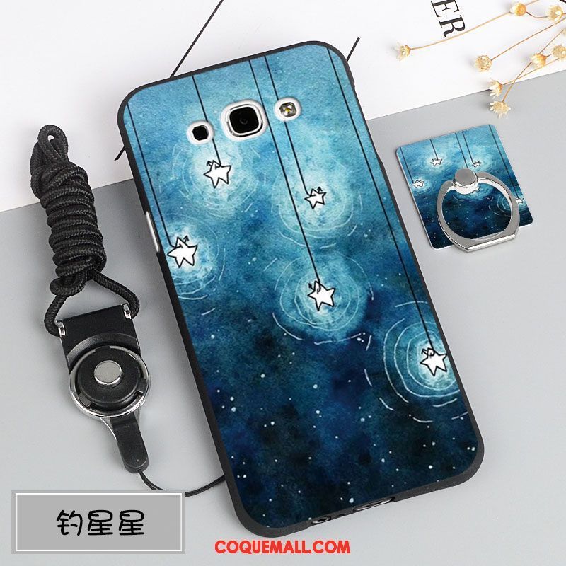 Étui Samsung Galaxy A8 Fluide Doux Protection Étoile, Coque Samsung Galaxy A8 Ornements Suspendus Silicone