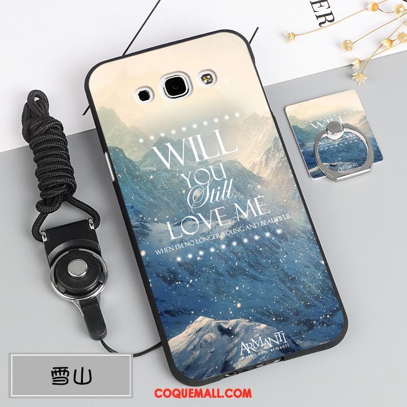 Étui Samsung Galaxy A8 Fluide Doux Protection Étoile, Coque Samsung Galaxy A8 Ornements Suspendus Silicone