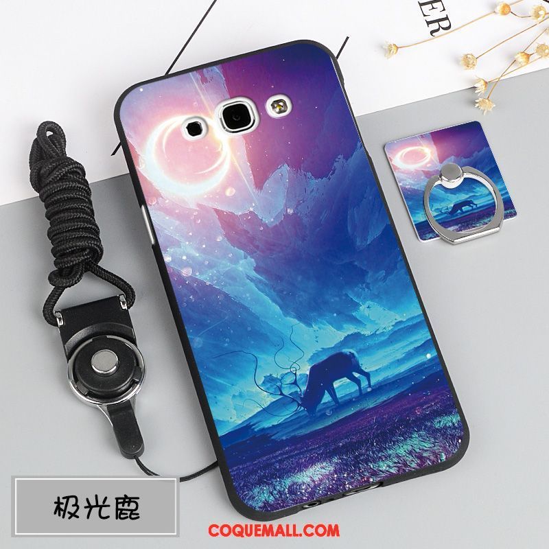 Étui Samsung Galaxy A8 Fluide Doux Protection Étoile, Coque Samsung Galaxy A8 Ornements Suspendus Silicone