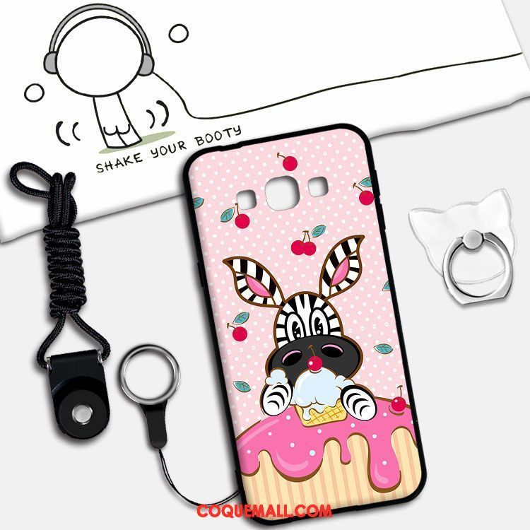 Étui Samsung Galaxy A8 Gaufrage Fluide Doux Délavé En Daim, Coque Samsung Galaxy A8 Téléphone Portable Étoile