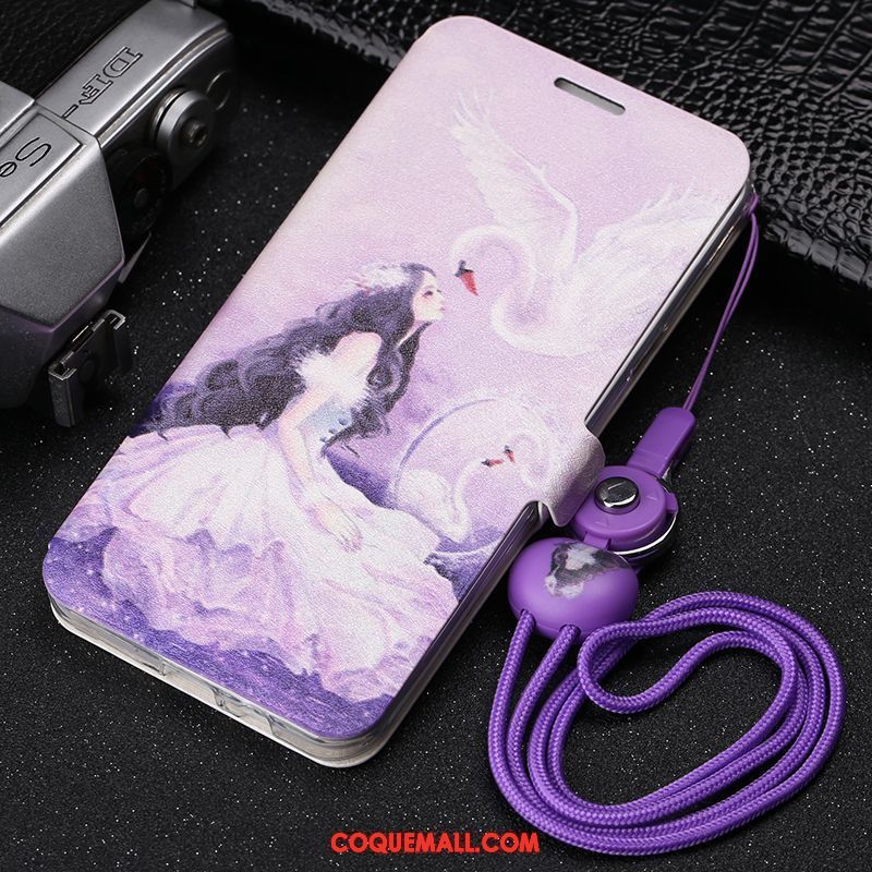 Étui Samsung Galaxy A8 Peinture Violet Protection, Coque Samsung Galaxy A8 Ornements Suspendus Tempérer