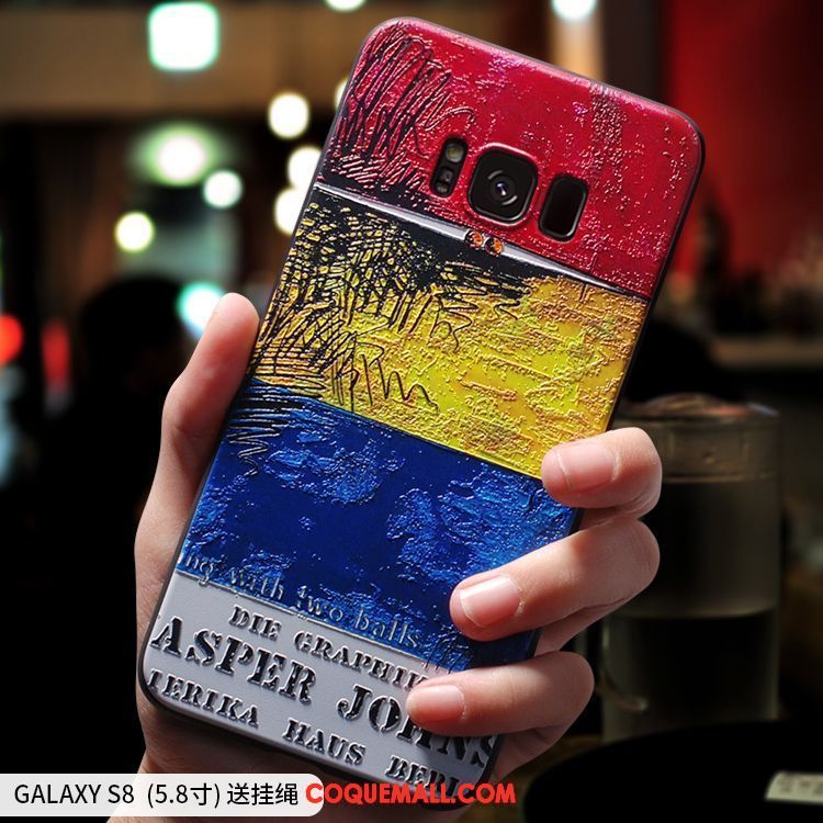 Étui Samsung Galaxy A8 Personnalité Silicone Délavé En Daim, Coque Samsung Galaxy A8 Incassable Multicolore