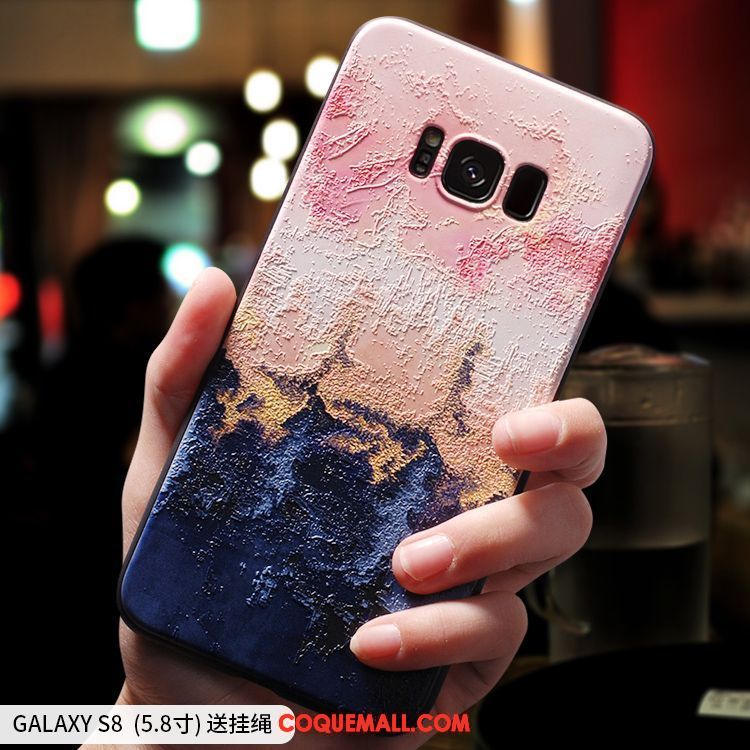 Étui Samsung Galaxy A8 Personnalité Silicone Délavé En Daim, Coque Samsung Galaxy A8 Incassable Multicolore