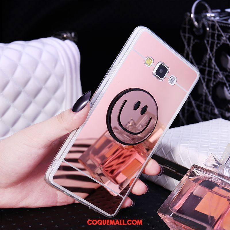 Étui Samsung Galaxy A8 Protection Ornements Suspendus Souriant, Coque Samsung Galaxy A8 Créatif Amour Champagner Farbe
