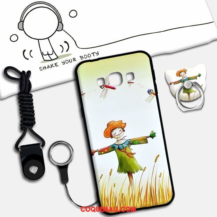 Étui Samsung Galaxy A8 Protection Téléphone Portable Bleu, Coque Samsung Galaxy A8 Ornements Suspendus Dessin Animé