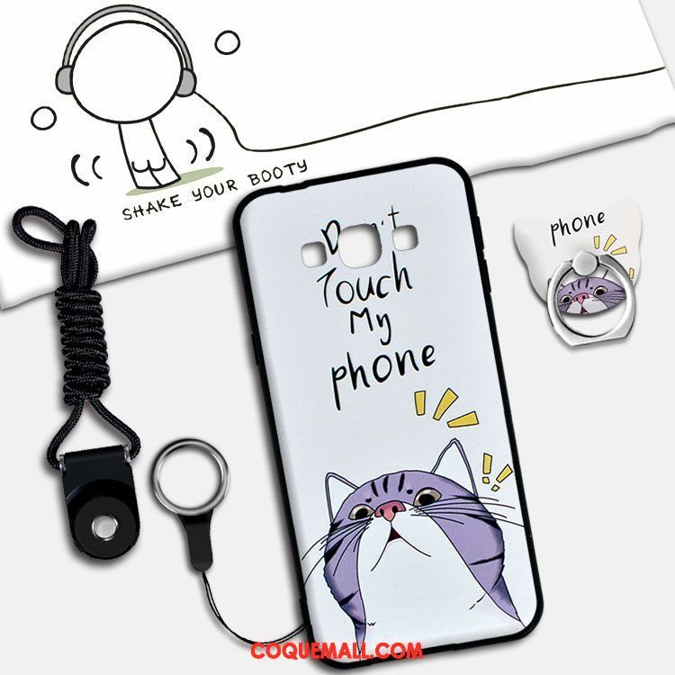 Étui Samsung Galaxy A8 Protection Téléphone Portable Bleu, Coque Samsung Galaxy A8 Ornements Suspendus Dessin Animé