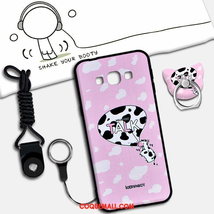 Étui Samsung Galaxy A8 Protection Téléphone Portable Bleu, Coque Samsung Galaxy A8 Ornements Suspendus Dessin Animé