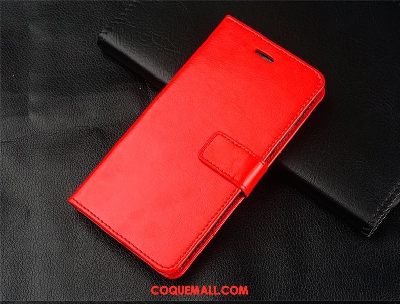 Étui Samsung Galaxy A8 Rouge Étui En Cuir Fluide Doux, Coque Samsung Galaxy A8 Incassable Étoile