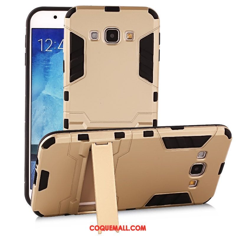 Étui Samsung Galaxy A8 Support Étoile Or, Coque Samsung Galaxy A8 Protection Silicone