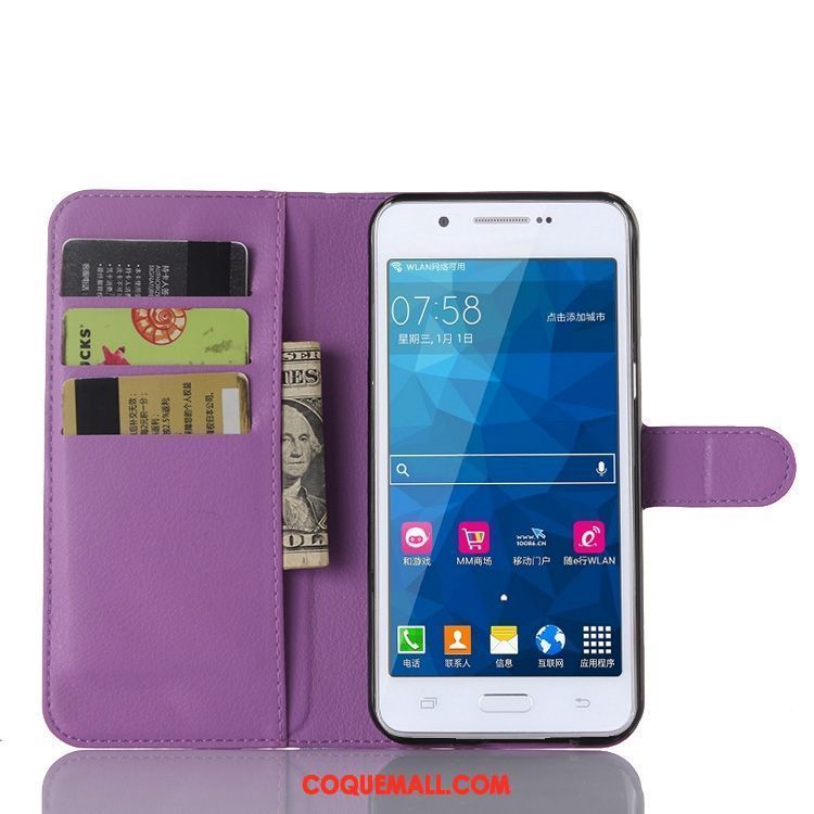 Étui Samsung Galaxy A8 Tout Compris Litchi Tendance, Coque Samsung Galaxy A8 Portefeuille Modèle Fleurie