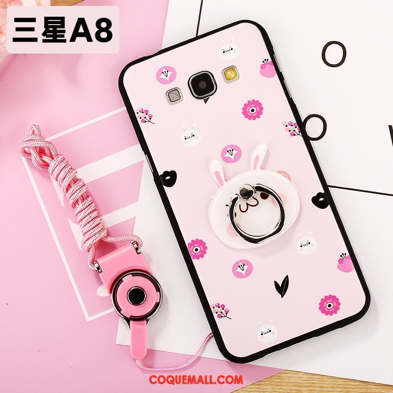 Étui Samsung Galaxy A8 Téléphone Portable Anneau Simple, Coque Samsung Galaxy A8 Charmant Tout Compris