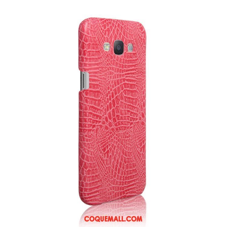 Étui Samsung Galaxy A8 Téléphone Portable Protection Rouge, Coque Samsung Galaxy A8 Crocodile Modèle Étoile