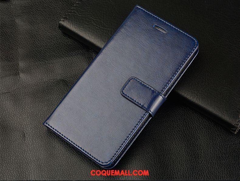 Étui Samsung Galaxy A8 Étui En Cuir Étoile Fluide Doux, Coque Samsung Galaxy A8 Bleu Incassable