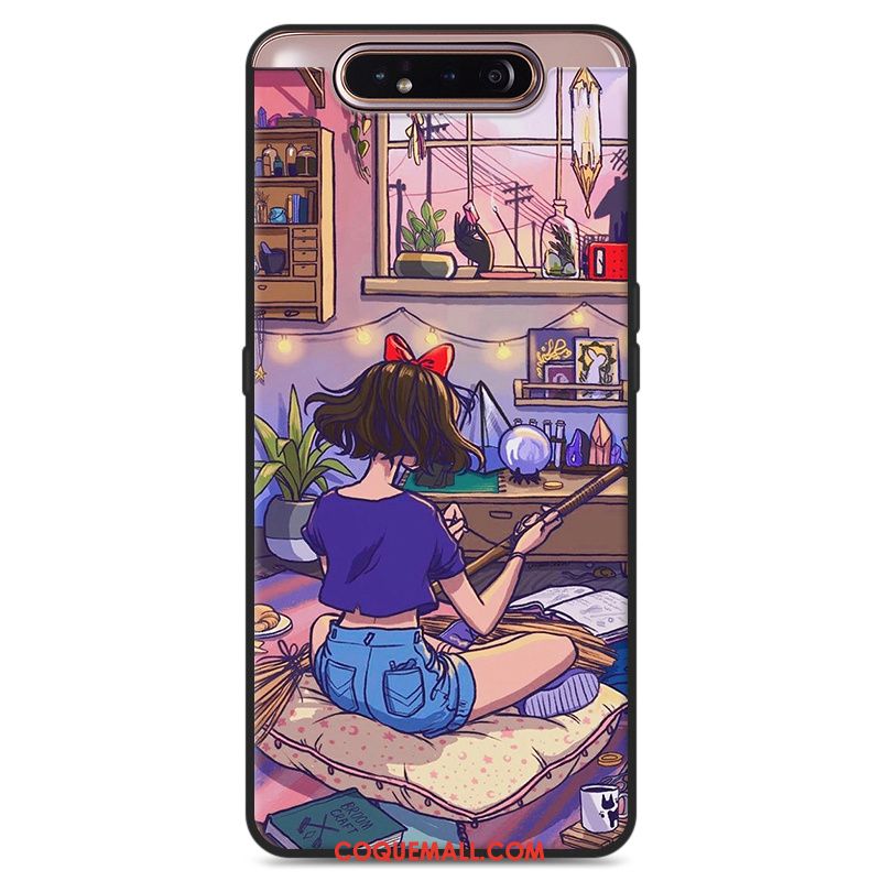 Étui Samsung Galaxy A80 Art Téléphone Portable Silicone, Coque Samsung Galaxy A80 Ornements Suspendus Vert