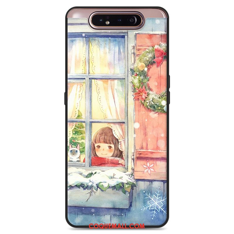 Étui Samsung Galaxy A80 Art Téléphone Portable Silicone, Coque Samsung Galaxy A80 Ornements Suspendus Vert