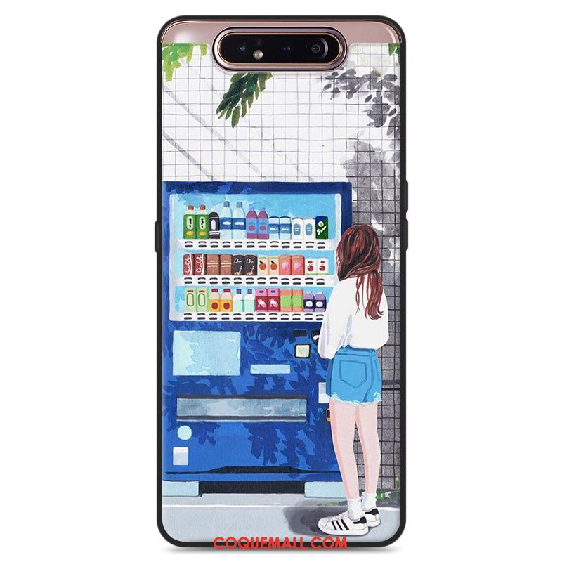 Étui Samsung Galaxy A80 Art Téléphone Portable Silicone, Coque Samsung Galaxy A80 Ornements Suspendus Vert