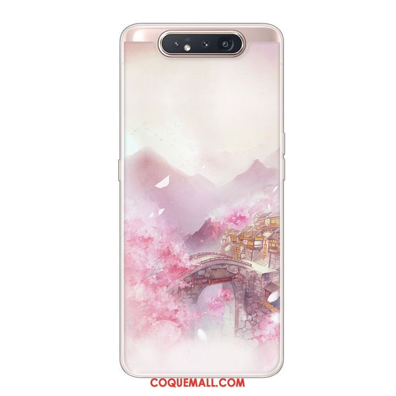 Étui Samsung Galaxy A80 Protection Étoile Créatif, Coque Samsung Galaxy A80 Blanc Incassable