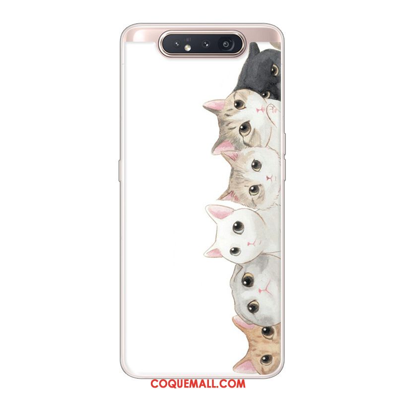 Étui Samsung Galaxy A80 Protection Étoile Créatif, Coque Samsung Galaxy A80 Blanc Incassable