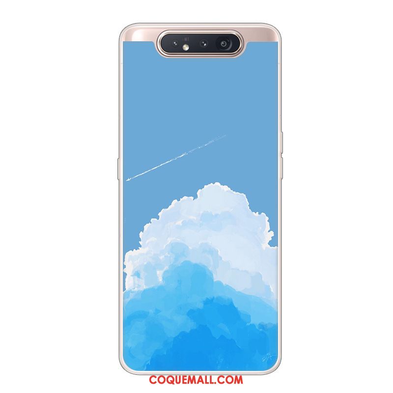 Étui Samsung Galaxy A80 Protection Étoile Créatif, Coque Samsung Galaxy A80 Blanc Incassable