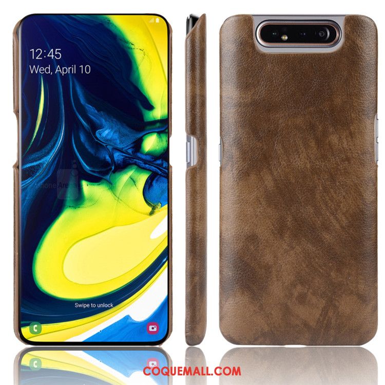 Étui Samsung Galaxy A80 Téléphone Portable Qualité Légères, Coque Samsung Galaxy A80 Sac Cuir