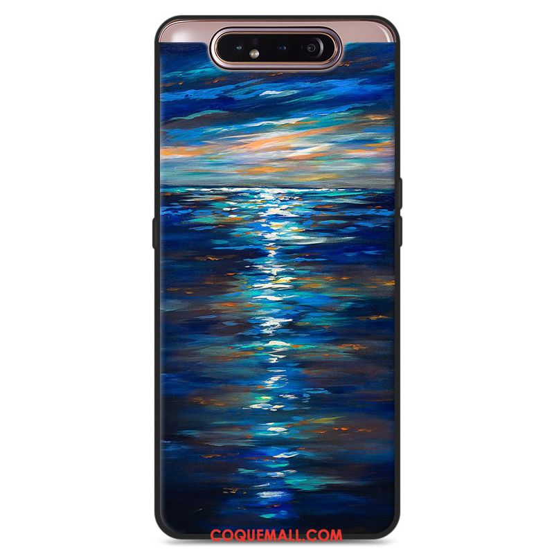 Étui Samsung Galaxy A80 Étoile Personnalité Protection, Coque Samsung Galaxy A80 Dessin Animé Silicone