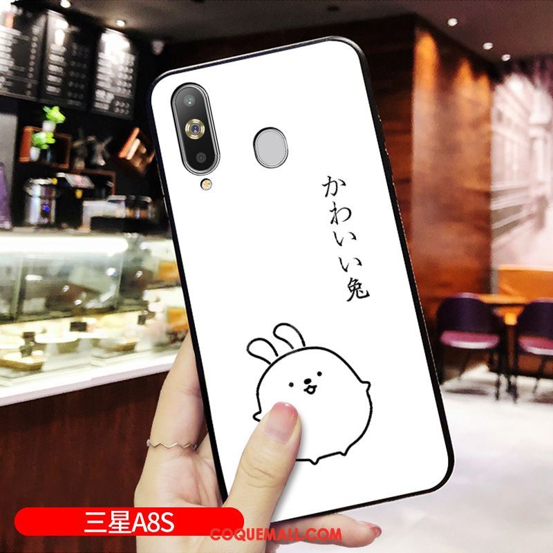 Étui Samsung Galaxy A8s Blanc Téléphone Portable Charmant, Coque Samsung Galaxy A8s Marque De Tendance Dessin Animé