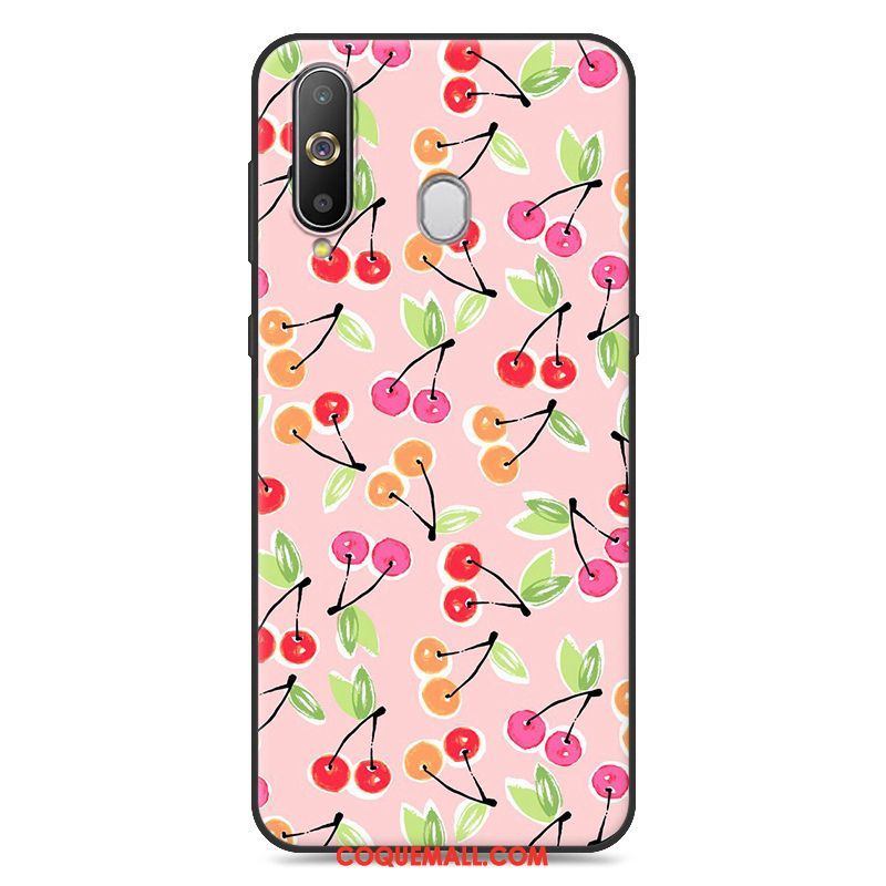 Étui Samsung Galaxy A8s Dessin Animé Jaune Téléphone Portable, Coque Samsung Galaxy A8s Silicone Incassable Beige