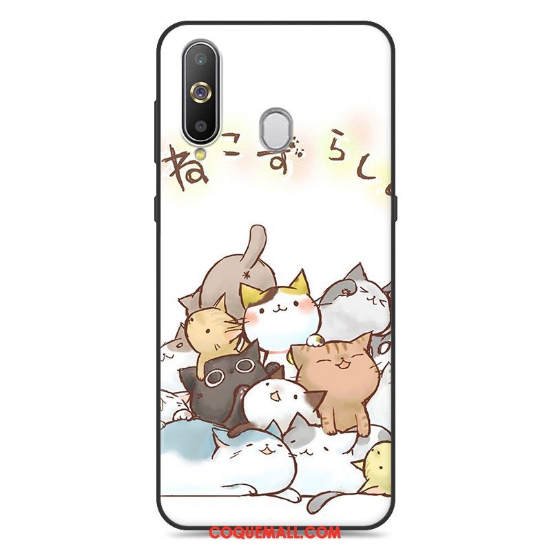 Étui Samsung Galaxy A8s Dessin Animé Jaune Téléphone Portable, Coque Samsung Galaxy A8s Silicone Incassable Beige