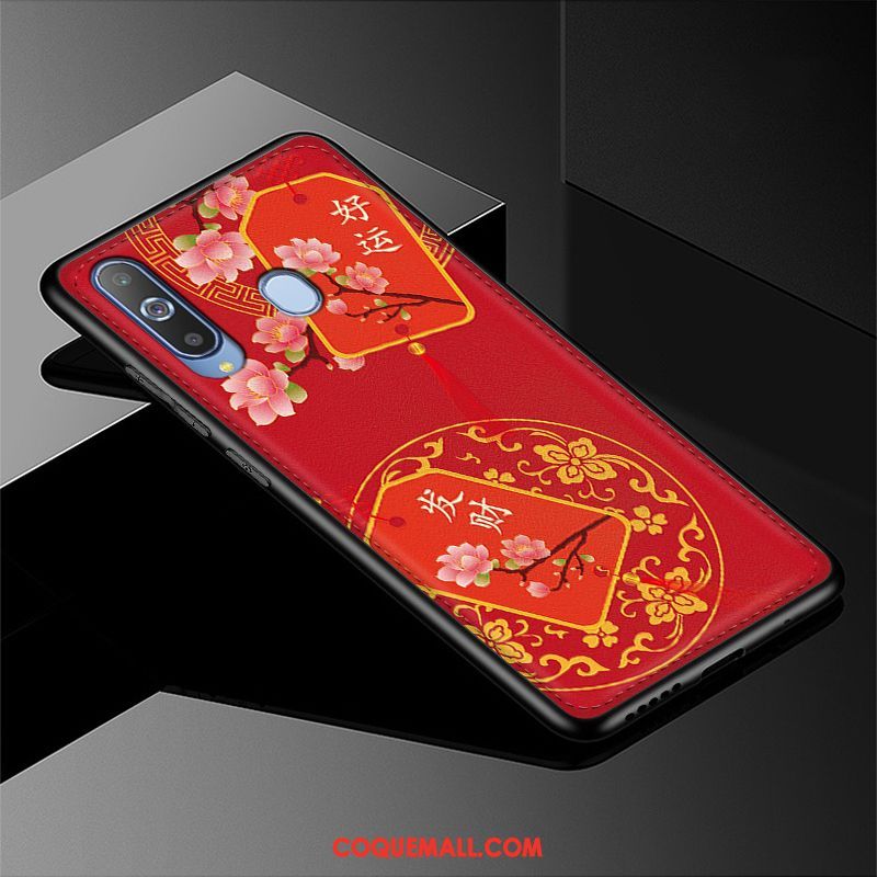 Étui Samsung Galaxy A8s Dessin Animé Téléphone Portable Modèle Fleurie, Coque Samsung Galaxy A8s Tendance Fluide Doux