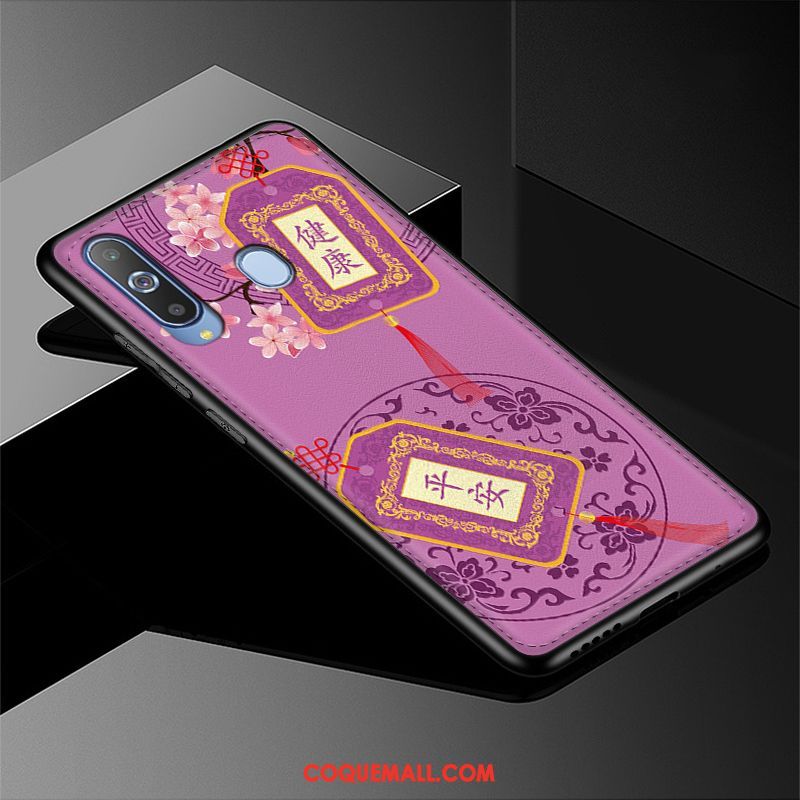 Étui Samsung Galaxy A8s Dessin Animé Téléphone Portable Modèle Fleurie, Coque Samsung Galaxy A8s Tendance Fluide Doux