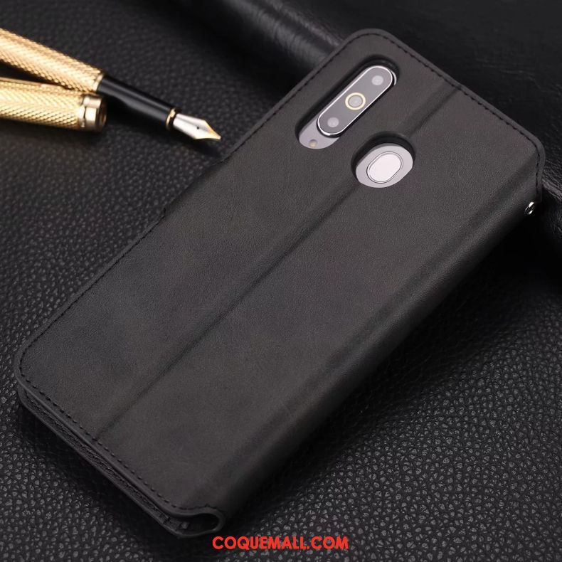 Étui Samsung Galaxy A8s En Cuir Incassable Luxe, Coque Samsung Galaxy A8s Membrane Clamshell