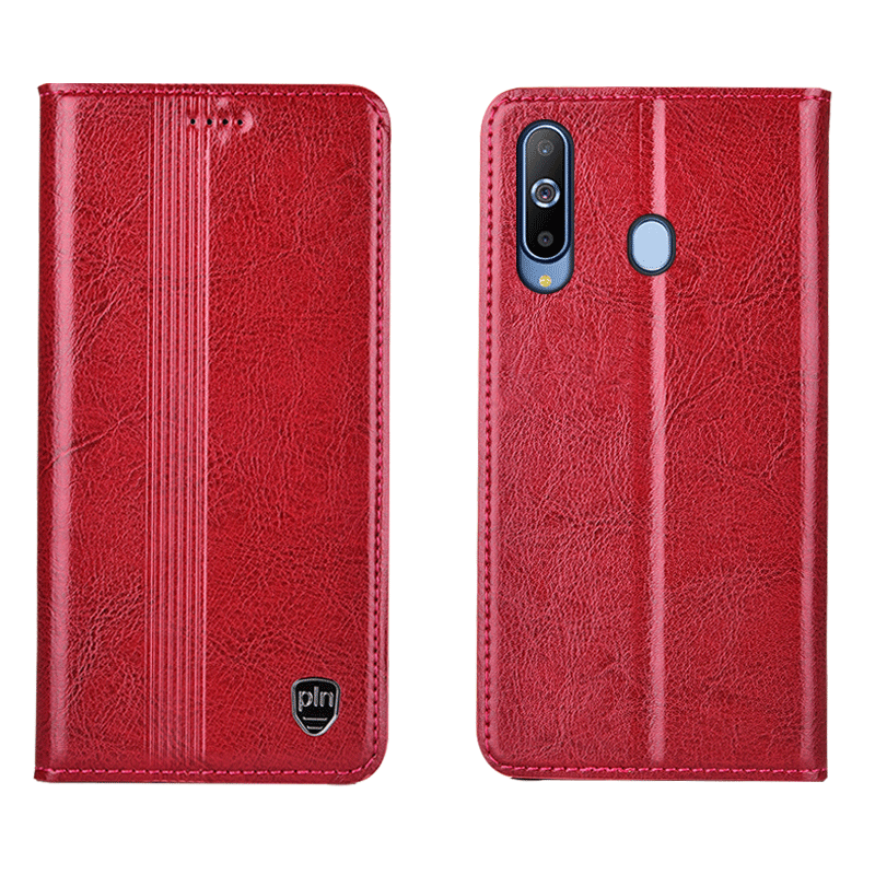 Étui Samsung Galaxy A8s Incassable En Cuir Tout Compris, Coque Samsung Galaxy A8s Étoile Noir