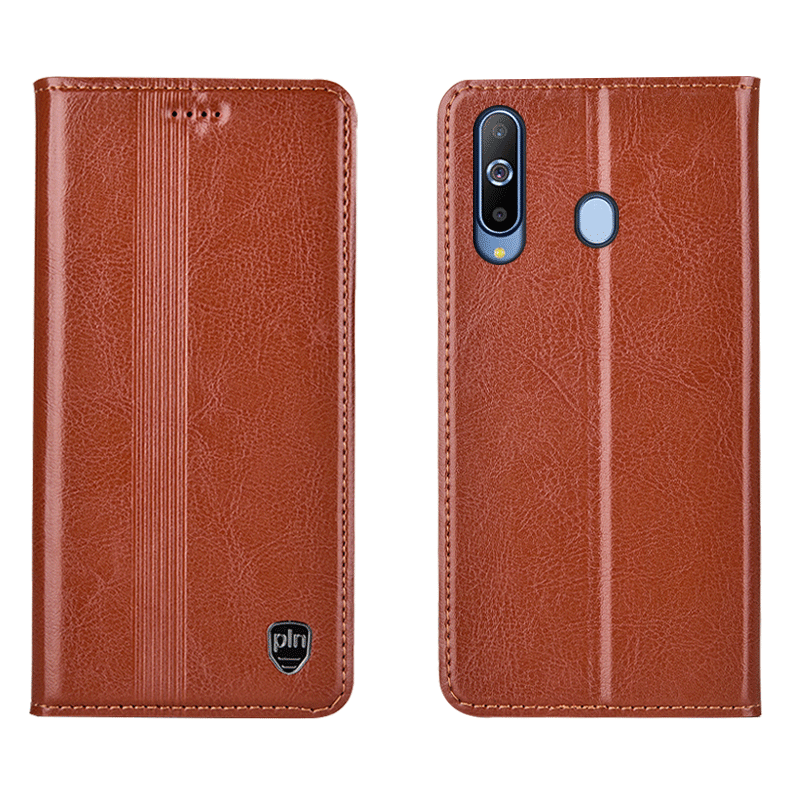 Étui Samsung Galaxy A8s Incassable En Cuir Tout Compris, Coque Samsung Galaxy A8s Étoile Noir