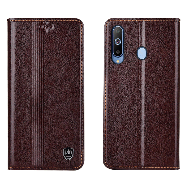 Étui Samsung Galaxy A8s Incassable En Cuir Tout Compris, Coque Samsung Galaxy A8s Étoile Noir