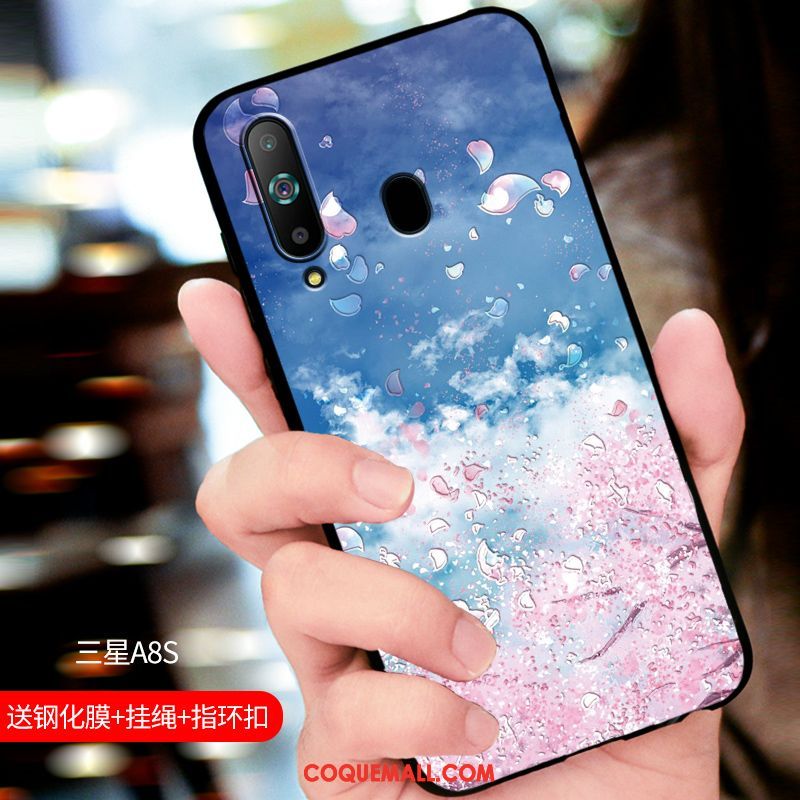 Étui Samsung Galaxy A8s Incassable Étoile Silicone, Coque Samsung Galaxy A8s Protection Délavé En Daim