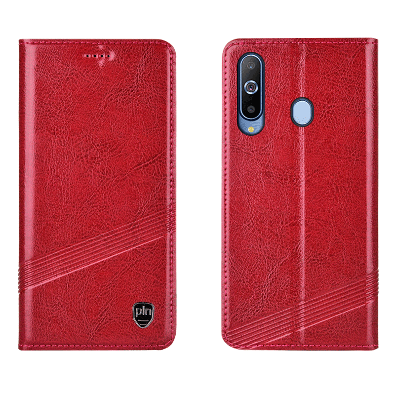 Étui Samsung Galaxy A8s Tout Compris Cuir Véritable Incassable, Coque Samsung Galaxy A8s Étoile En Cuir