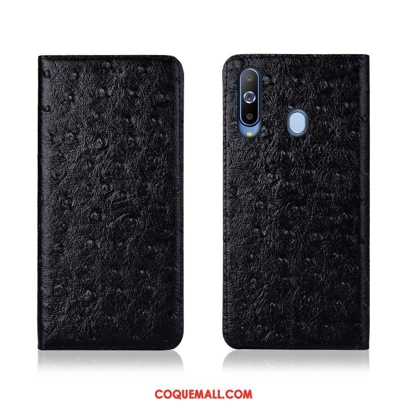 Étui Samsung Galaxy A8s Tout Compris Fluide Doux En Cuir, Coque Samsung Galaxy A8s Protection Silicone Braun