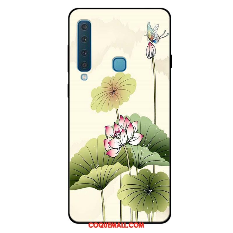 Étui Samsung Galaxy A9 2018 Fluide Doux Frais Incassable, Coque Samsung Galaxy A9 2018 Silicone Vert