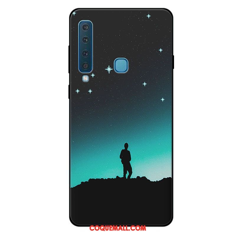 Étui Samsung Galaxy A9 2018 Fluide Doux Frais Incassable, Coque Samsung Galaxy A9 2018 Silicone Vert